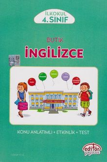 İlkokul 4. Sınıf Butik İngilizce Konu Anlatımlı