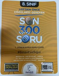 8. Sınıf LGS'den Önce Çözülmesi Gereken Son 300 Soru