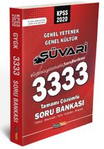 2020 KPSS Genel Yetenek Genel Kültür Süvari 3333 Çözümlü Soru Bankası