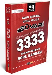 2020 KPSS Genel Yetenek Genel Kültür Süvari 3333 Çözümlü Soru Bankası
