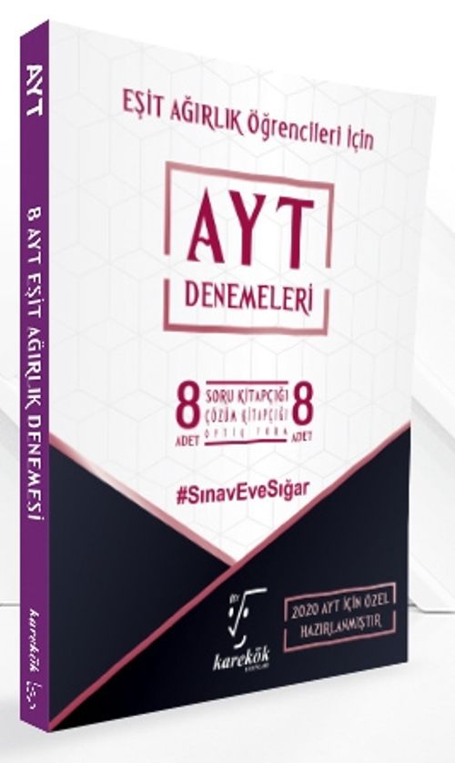 AYT Denemeleri Eşit Ağırlık Öğrencileri İçin 8 Soru 8 Çözüm Kitapçığı