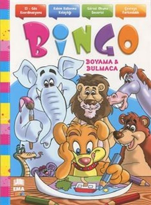 Bingo Boyama - Bulmaca (Renkli Örnekli)