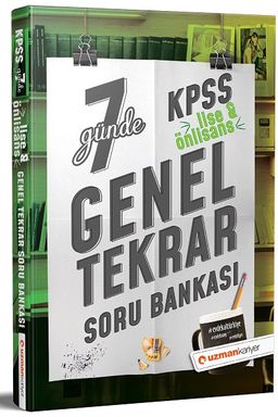 KPSS Lise Önlisans 7 Günde Genel Tekrar Soru Bankası