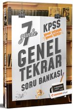 KPSS Genel Yetenek Genel Kültür 7 Günde Genel Tekrar Soru Bankası