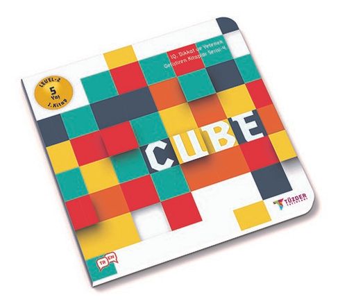5+ Yaş Cube Kitabı Level 2 1. Kitap / IQ Dikkat ve Yetenek Geliştiren Kitaplar Serisi