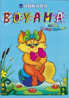 Stickerli Kalın Boyama (Açık Mavi)