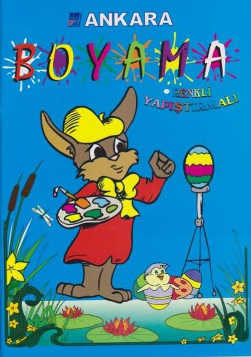Stickerli Kalın Boyama (Mavi)