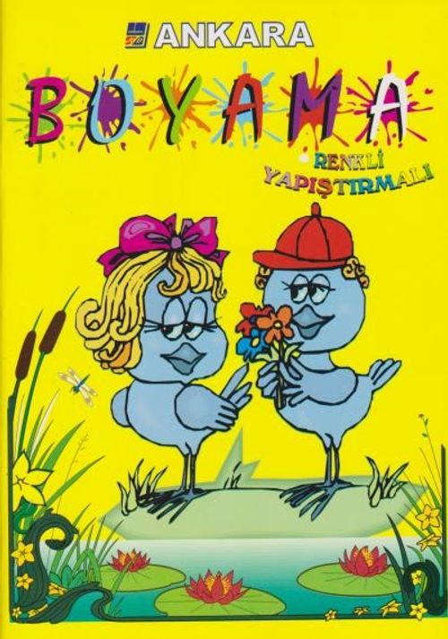 Stickerli Kalın Boyama (Sarı)