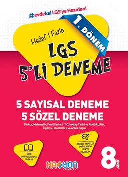 8. Sınıf LGS 1. Dönem 5 Deneme