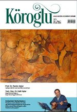 Köroğlu Aylık Kültür ve Edebiyat Dergisi Yıl:1 Sayı:1 Eylül 2015