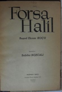 Forsa Halil Kod: 12-B-5