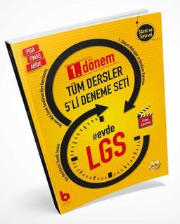 8. Sınıf LGS 1. Dönem Tüm Dersler 5'li Deneme Seti