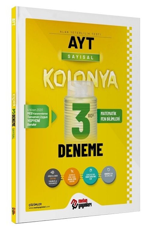 AYT Kolonya Sayısal 3 Deneme 