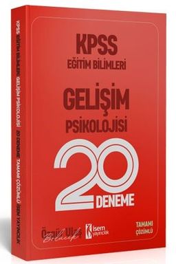 2020 KPSS Eğitim Bilimleri Gelişim Psikolojisi 20 Deneme 