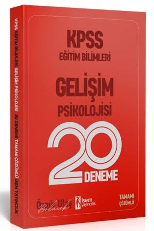2020 KPSS Eğitim Bilimleri Gelişim Psikolojisi 20 Deneme 