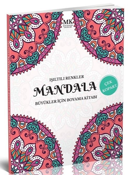 Işıltılı Renkler / Büyükler İçin Boyama Kitabı Mandala