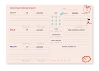 Diyet ve Egzersiz Günlüğü Bloknot   