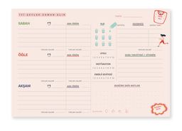 Diyet ve Egzersiz Günlüğü Bloknot   