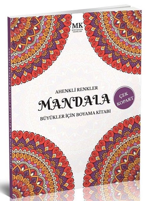 Ahenkli Renkler / Büyükler İçin Boyama Kitabı Mandala