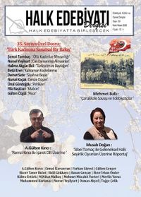 Halk Edebiyatı Dergisi Sayı:35 Mart-Nisan 2020