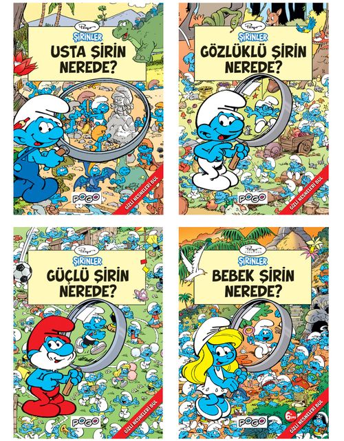Şirinler Gizli Nesneleri Bul Seti (4 Kitap)