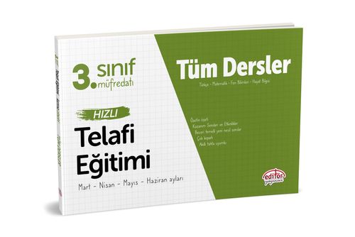 3. Sınıf Tüm Dersler Hızlı Telafi Eğitimi