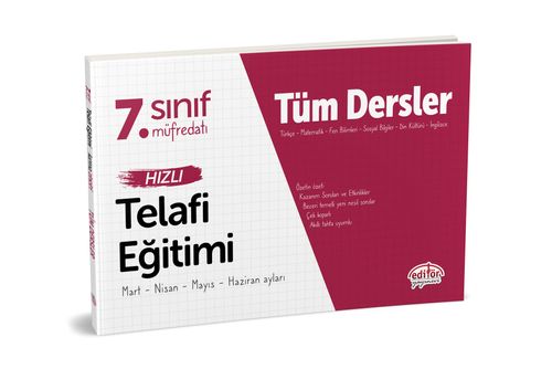 7. Sınıf Tüm Dersler Hızlı Telafi Eğitimi 