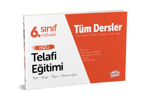 6. Sınıf Tüm Dersler Hızlı Telafi Eğitimi 