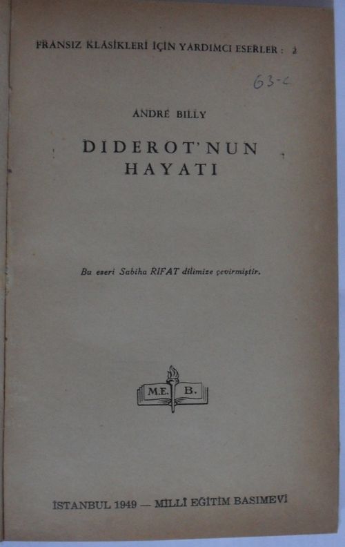 Diderot'nun Hayatı Kod: 11-Z-6