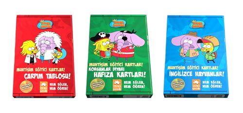 Kral Şakir Muhtişim Eğitici Kartlar (3'lü Set)