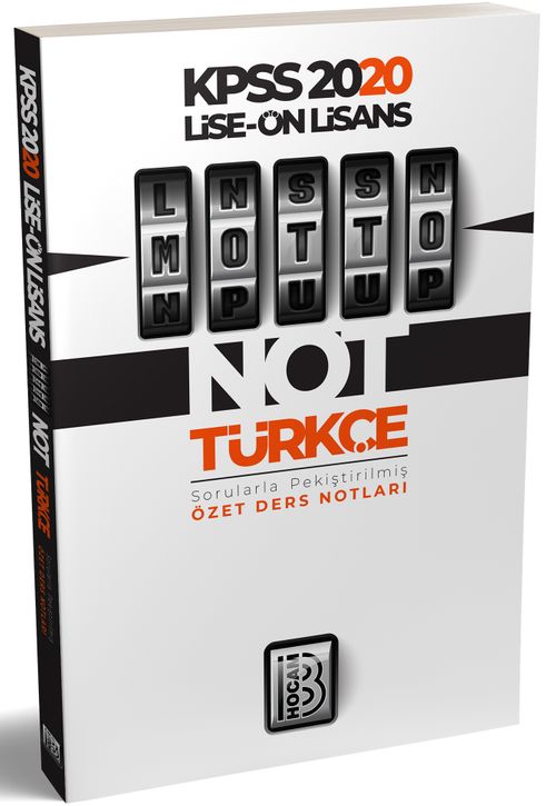 2020 KPSS Lise Önlisans Motto Türkçe Ders Notları