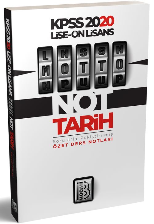 2020 KPSS Lise Önlisans Motto Tarih Ders Notları