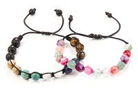 Çakra Akik Doğal Taş Bileklikler (ÇAK-110)