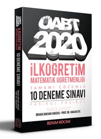2020 ÖABT İlköğretim Matematik Öğretmenliği Tamamı Çözümlü 10 Fasikül Deneme