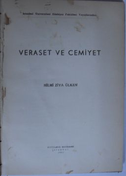 Veraset ve Cemiyet Kod: 12-B-23