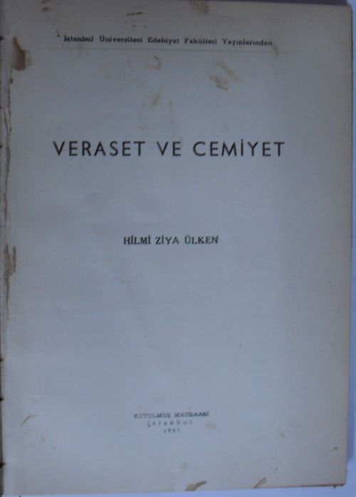 Veraset ve Cemiyet Kod: 12-B-23