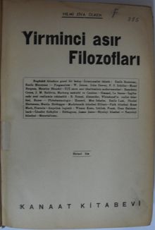 Yirminci Asır Filozofları Kod: 12-B-25