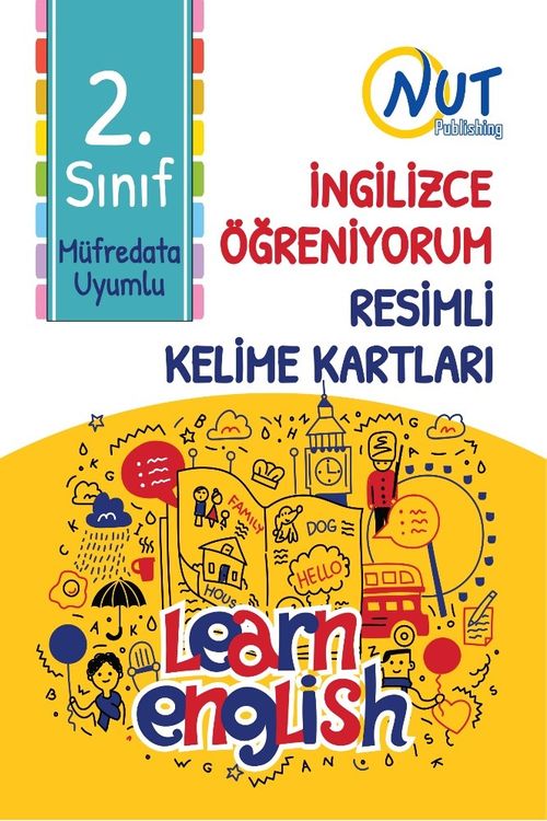 2. Sınıf İngilizce Öğreniyorum Resimli Kelime Kartları 