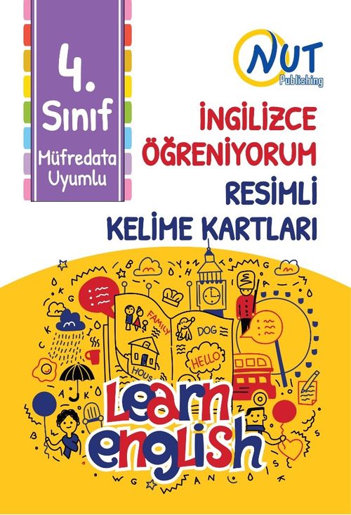 4. Sınıf İngilizce Öğreniyorum Resimli Kelime Kartları 