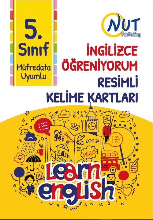 5. Sınıf İngilizce Öğreniyorum Resimli Kelime Kartları 