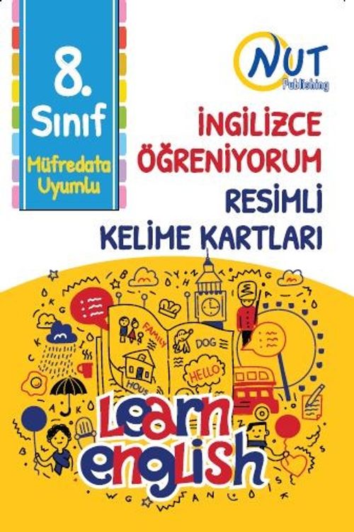 8. Sınıf İngilizce Öğreniyorum Resimli Kelime Kartları 