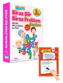 Biraz Şiir Biraz Problem Kartları 2. Sınıf / Yaz-Sil Özellikli