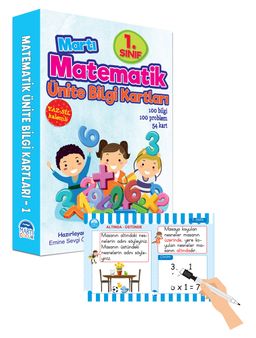 Matematik Ünite Bilgi Kartları 1. Sınıf / Yaz-Sil Özellikli