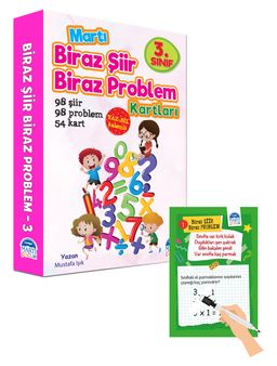 Biraz Şiir Biraz Problem Kartları 3. Sınıf / Yaz-Sil Özellikli