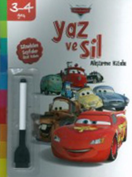 Disney Yaz ve Sil Arabalar (3-4 Yaş) 