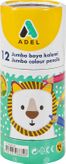 Adel Jumbo Hexa Kuru Boya Kalemi Yarım Boy 12 Renk Karton Tüp (2119520101)</span>