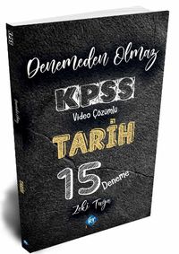 2020 KPSS Tarih Denemeden Olmaz 15 Deneme Video Çözümlü