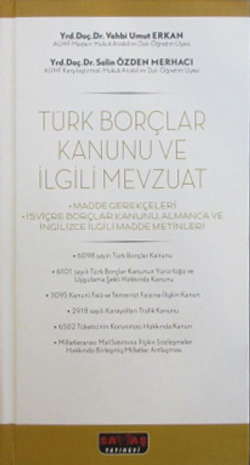Türk Borçlar Kanunu ve İlgili Mevzuat