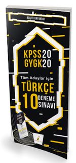 2020 KPSS Türkçe 10 Deneme Sınavı Dijital Çözümlü