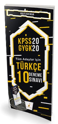 2020 KPSS Türkçe 10 Deneme Sınavı Dijital Çözümlü